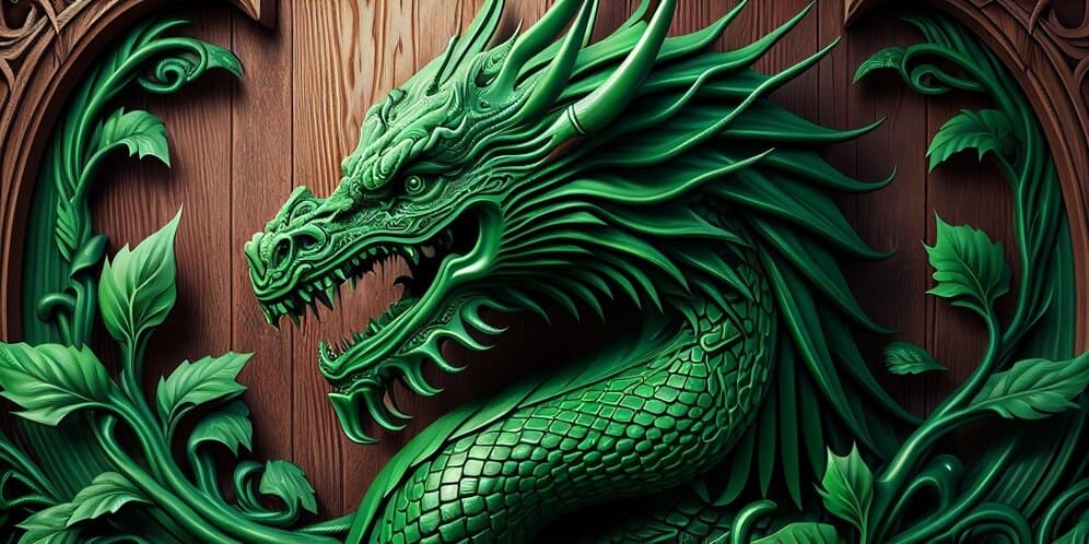 год деревянного зеленого дракона