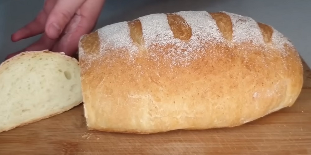 домашний хлеб на сухих дрожжах готовый