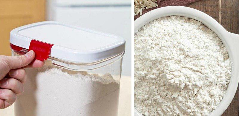 мука в морозилке