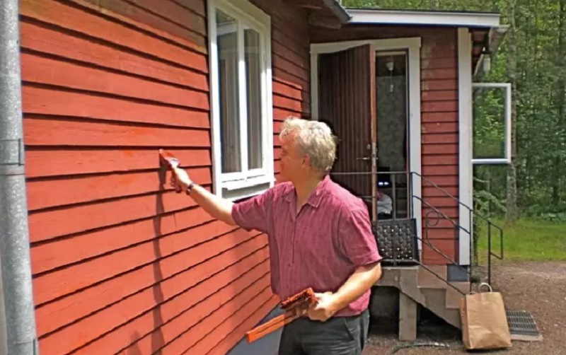 Финские дома, обработанные средством