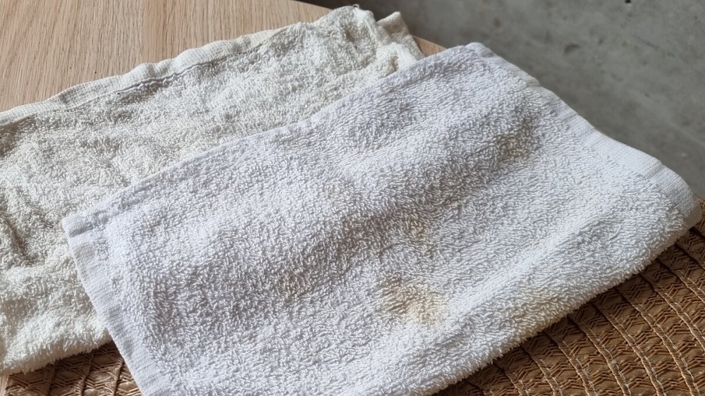 отстирать кухонные полотенца от пятен