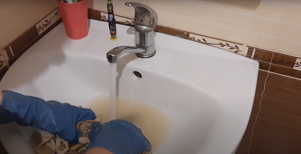 полоскание полотенец