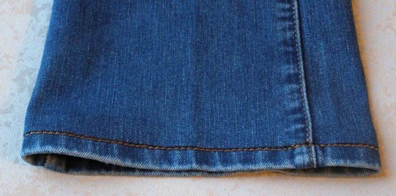 как подрезать джинсы