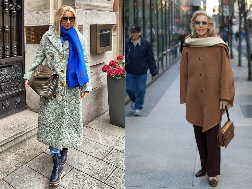пальто необычной формы для женщин после 50