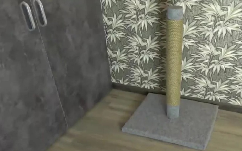 Готовая когтеточка для кошек своими руками