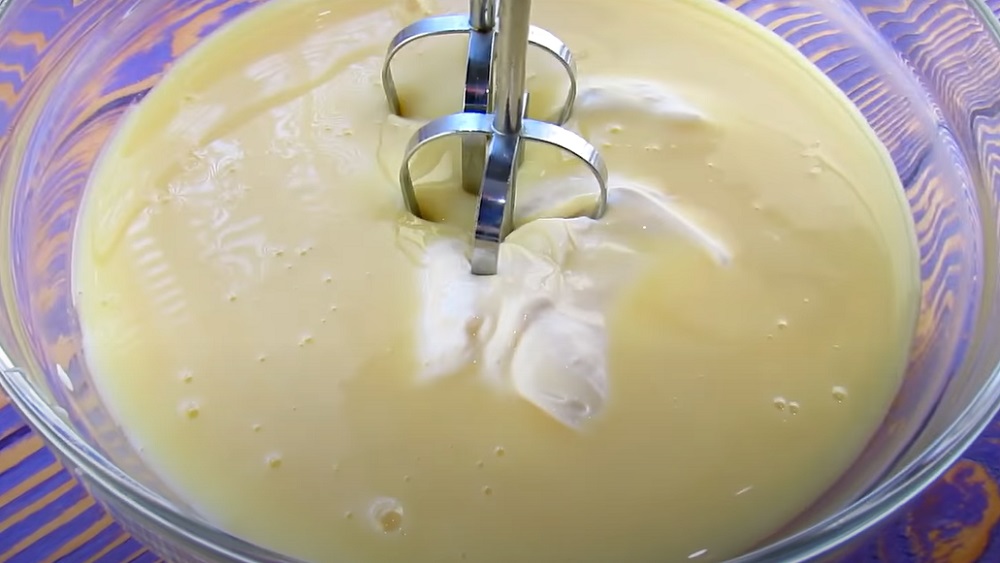 крем для наполеона из сметаны и сгущенки