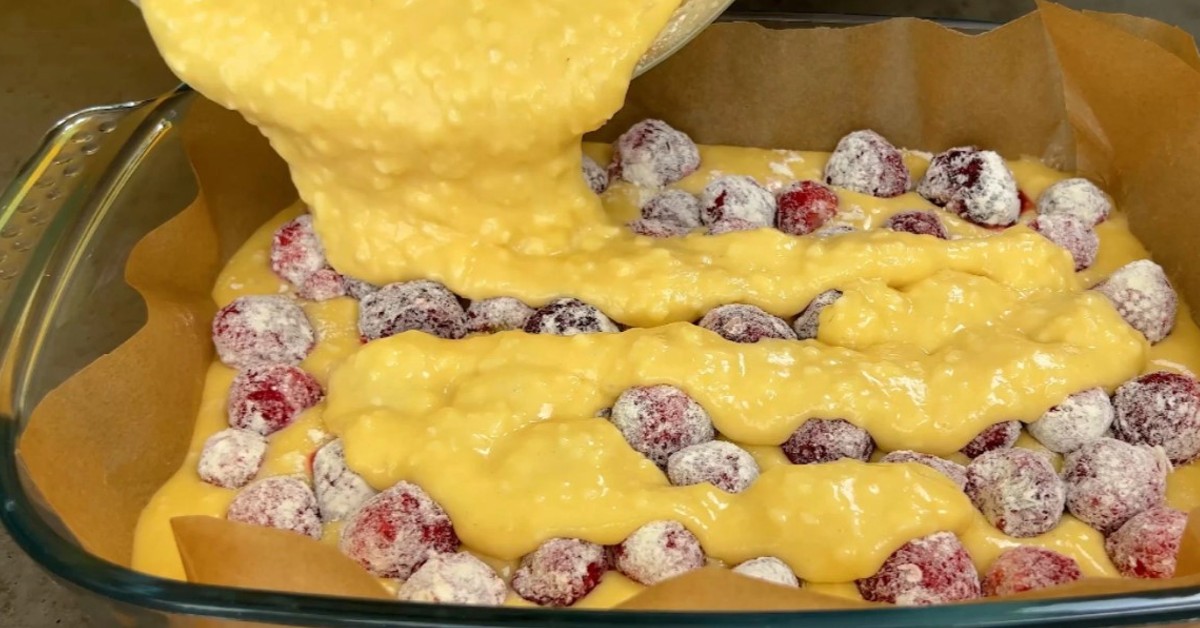 пирог с замороженными ягодами