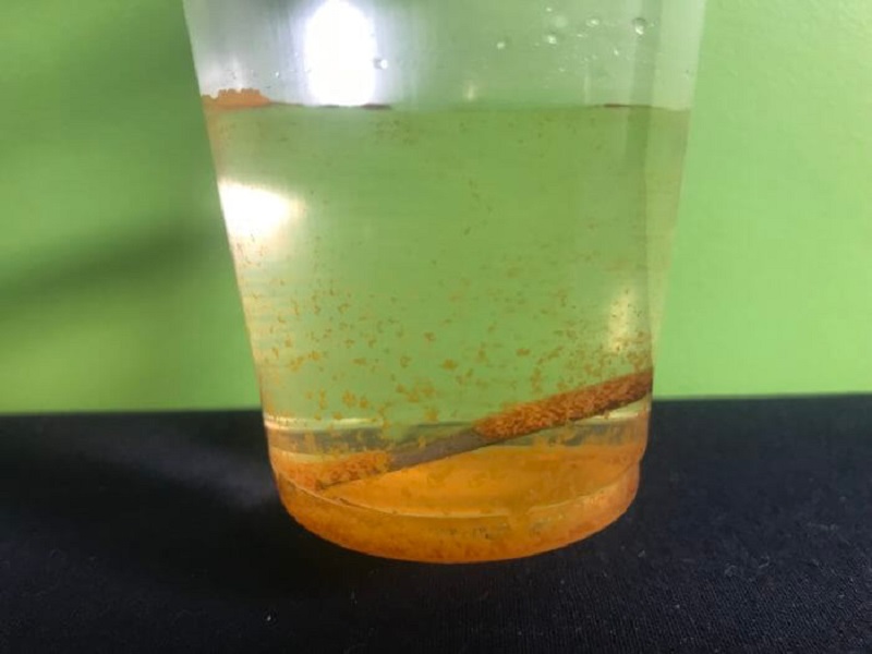 ржавая вода для растений