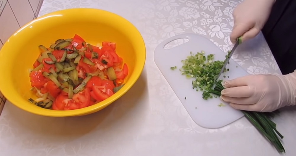 рецепт салата без отваривания овощей