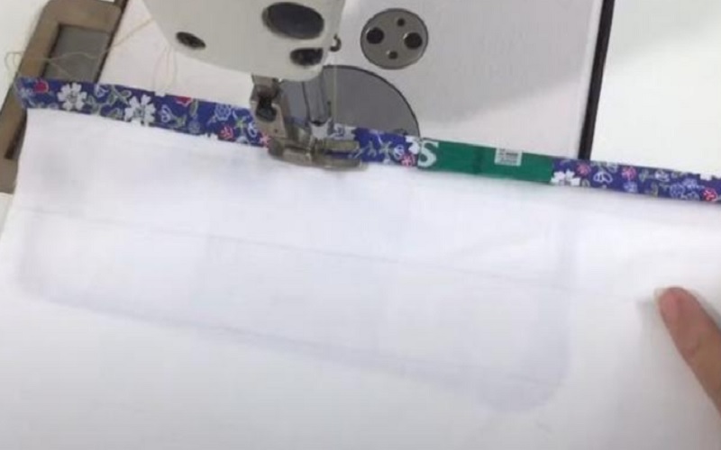 шитье окантовки на швейной машинке