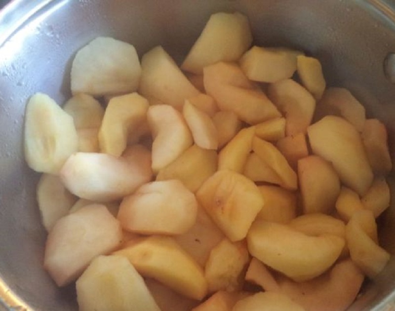 яблоки кусочками для повидла