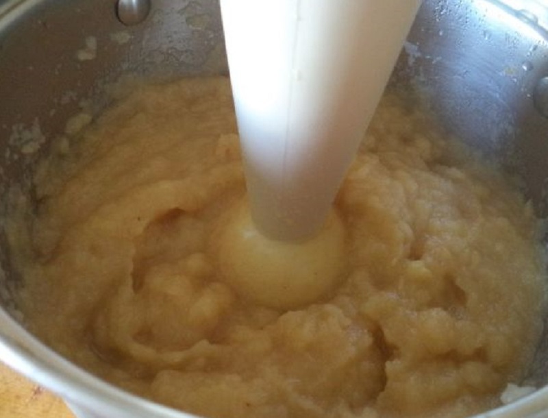 пюре из яблок на повидло