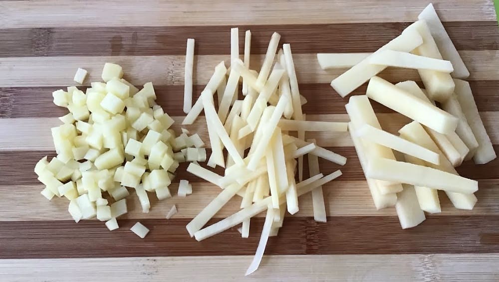 как нарезать картошку